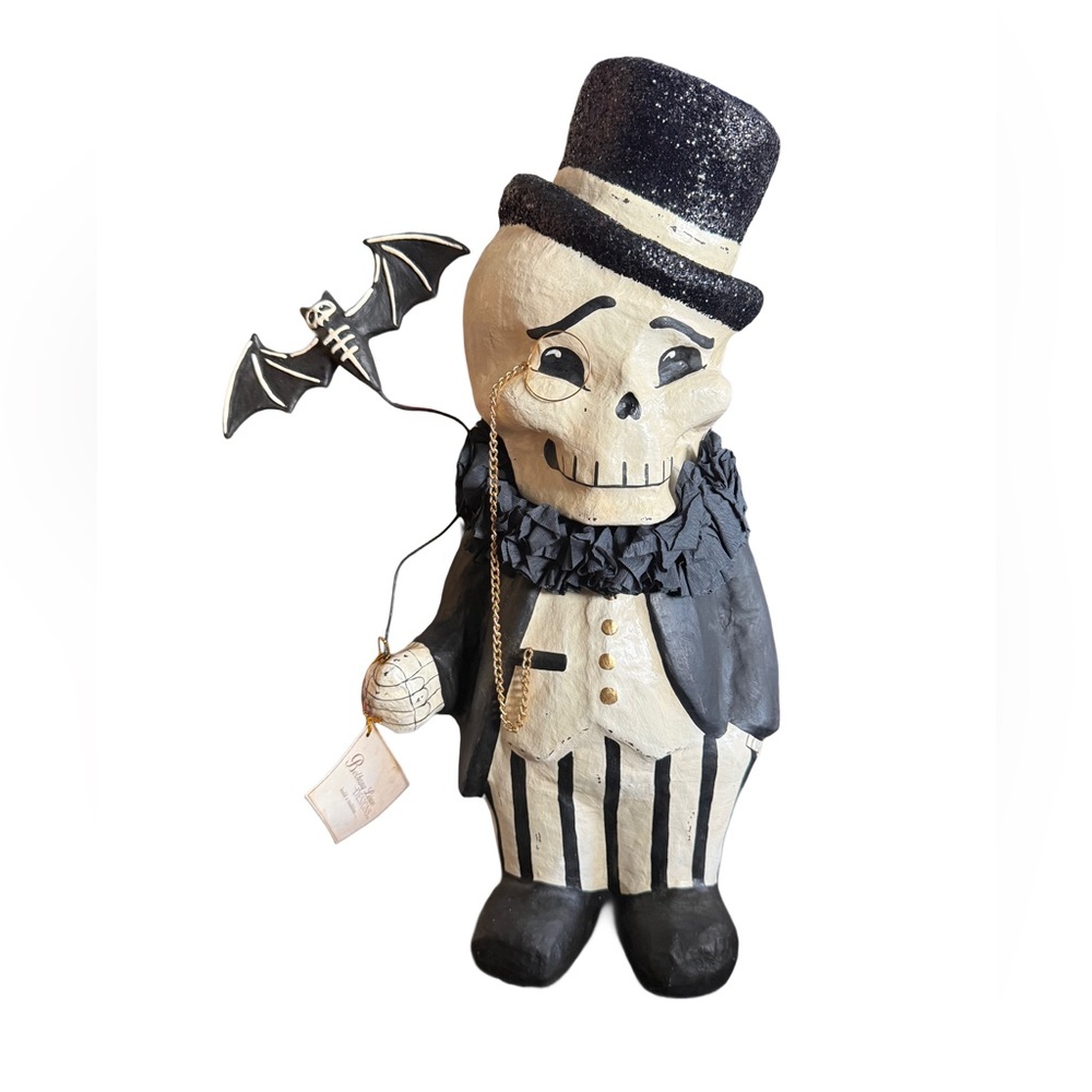 NWT Bethany Lowe Dapper Desmond Skelly “Very” Large Paper Mache - 19 Inches - Picture 3 of 9